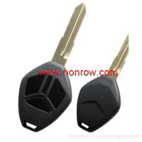Plastic car key cover for Mitsubishi 4 button remote key blank with light button (No Logo)